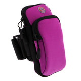 Maxbell Sport Armband Running Arm Band Pouch Holder Bag Case For Cell Phone Purple