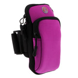 Maxbell Sport Armband Running Arm Band Pouch Holder Bag Case For Cell Phone Purple