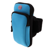 Maxbell Sport Armband Running Arm Band Pouch Holder Bag Case For Cell Phone Blue