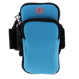 Maxbell Sport Armband Running Arm Band Pouch Holder Bag Case For Cell Phone Blue