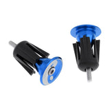 Maxbell 1 Pair Handlebar Grips Bar End Plugs Cap for MTB Road Bike Bicycle Blue