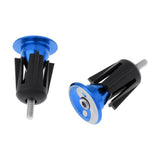 Maxbell 1 Pair Handlebar Grips Bar End Plugs Cap for MTB Road Bike Bicycle Blue