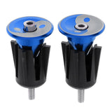 Maxbell 1 Pair Handlebar Grips Bar End Plugs Cap for MTB Road Bike Bicycle Blue