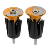 Maxbell 1 Pair Handlebar Grips Bar End Plugs Cap for MTB Road Bike Bicycle Yellow