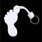 Maxbell Foot Shaped Foam Safety Floating Keyring for Boating Yachting Sailing White