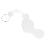 Maxbell Foot Shaped Foam Safety Floating Keyring for Boating Yachting Sailing White