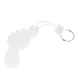 Maxbell Foot Shaped Foam Safety Floating Keyring for Boating Yachting Sailing White