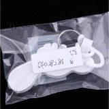 Maxbell Foot Shaped Foam Safety Floating Keyring for Boating Yachting Sailing White