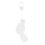 Maxbell Foot Shaped Foam Safety Floating Keyring for Boating Yachting Sailing White
