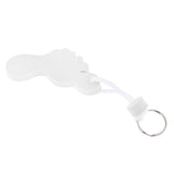 Maxbell Foot Shaped Foam Safety Floating Keyring for Boating Yachting Sailing White