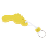 Maxbell Foot Shaped Foam Safety Floating Keyring for Boating Yachting Sailing Yellow