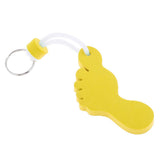 Maxbell Foot Shaped Foam Safety Floating Keyring for Boating Yachting Sailing Yellow