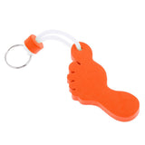 Maxbell Foot Shaped Foam Safety Floating Keyring for Boating Yachting Sailing Orange