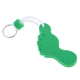 Maxbell Foot Shaped Foam Safety Floating Keyring for Boating Yachting Sailing Green