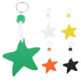 Maxbell Yacht Sailing Boating Floating Key Ring Star Shaped Keyring Key Chain Black