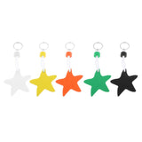 Maxbell Yacht Sailing Boating Floating Key Ring Star Shaped Keyring Key Chain Black