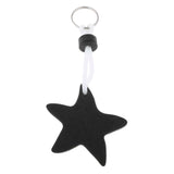 Maxbell Yacht Sailing Boating Floating Key Ring Star Shaped Keyring Key Chain Black