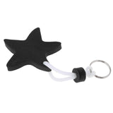 Maxbell Yacht Sailing Boating Floating Key Ring Star Shaped Keyring Key Chain Black