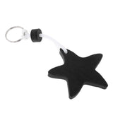 Maxbell Yacht Sailing Boating Floating Key Ring Star Shaped Keyring Key Chain Black