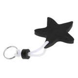 Maxbell Yacht Sailing Boating Floating Key Ring Star Shaped Keyring Key Chain Black