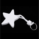 Maxbell Yacht Sailing Boating Floating Key Ring Star Shaped Keyring Key Chain White