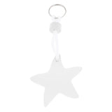 Maxbell Yacht Sailing Boating Floating Key Ring Star Shaped Keyring Key Chain White