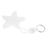 Maxbell Yacht Sailing Boating Floating Key Ring Star Shaped Keyring Key Chain White