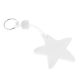 Maxbell Yacht Sailing Boating Floating Key Ring Star Shaped Keyring Key Chain White