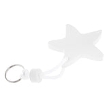 Maxbell Yacht Sailing Boating Floating Key Ring Star Shaped Keyring Key Chain White