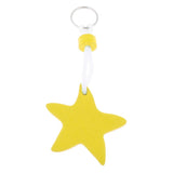 Maxbell Yacht Sailing Boating Floating Key Ring Star Shaped Keyring Key Chain Yellow