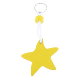 Maxbell Yacht Sailing Boating Floating Key Ring Star Shaped Keyring Key Chain Yellow