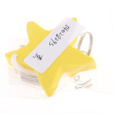 Maxbell Yacht Sailing Boating Floating Key Ring Star Shaped Keyring Key Chain Yellow