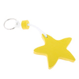 Maxbell Yacht Sailing Boating Floating Key Ring Star Shaped Keyring Key Chain Yellow