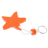 Maxbell Yacht Sailing Boating Floating Key Ring Star Shaped Keyring Key Chain Orange