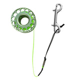 Maxbell 30m Aluminum Alloy Cave Scuba Diving Finger Spool Guide Line Reel Green