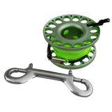 Maxbell 30m Aluminum Alloy Cave Scuba Diving Finger Spool Guide Line Reel Green