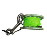 Maxbell 30m Aluminum Alloy Cave Scuba Diving Finger Spool Guide Line Reel Green