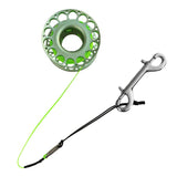 Maxbell 30m Aluminum Alloy Cave Scuba Diving Finger Spool Guide Line Reel Green