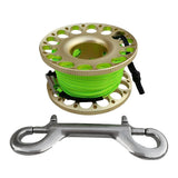 Maxbell 30m Aluminum Alloy Cave Scuba Diving Finger Spool Guide Line Reel Gold