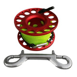 Maxbell 30m Aluminum Alloy Cave Scuba Diving Finger Spool Guide Line Reel Red