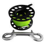 Maxbell 30m Aluminum Alloy Cave Scuba Diving Finger Spool Guide Line Reel Black