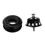 Maxbell Aluminum Alloy Bicycle Headset Top Cap Stem Cover for MTB Road Bike 44mm Black