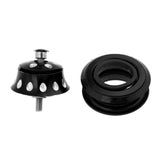 Maxbell Aluminum Alloy Bicycle Headset Top Cap Stem Cover for MTB Road Bike 44mm Black