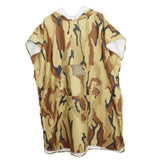 Maxbell Camouflage Bath Robe Wetsuit Changing Towel Poncho Unisex Camouflage-Desert