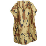 Maxbell Camouflage Bath Robe Wetsuit Changing Towel Poncho Unisex Camouflage-Desert