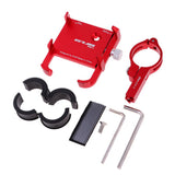 Maxbell Aluminum Alloy Bike Bicycle Holder Handle Phone Mount Handlebar Holder Red
