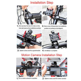 Maxbell Multifunctional Bike Bicycle Handle Phone Mount Handlebar Holder Black