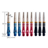 Max Aluminum Alloy 360 Degree Rotating Medium Dart Shaft Stem Accessories Black