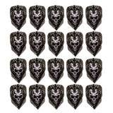 Max 20 Pieces Standard Shape Dart Flights Tail Replacement Accessories Skull