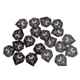 Max 20 Pieces Standard Shape Dart Flights Tail Replacement Accessories Skull